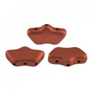 Les perles par Puca® Delos Perlen Bronze red mat 00030/01750